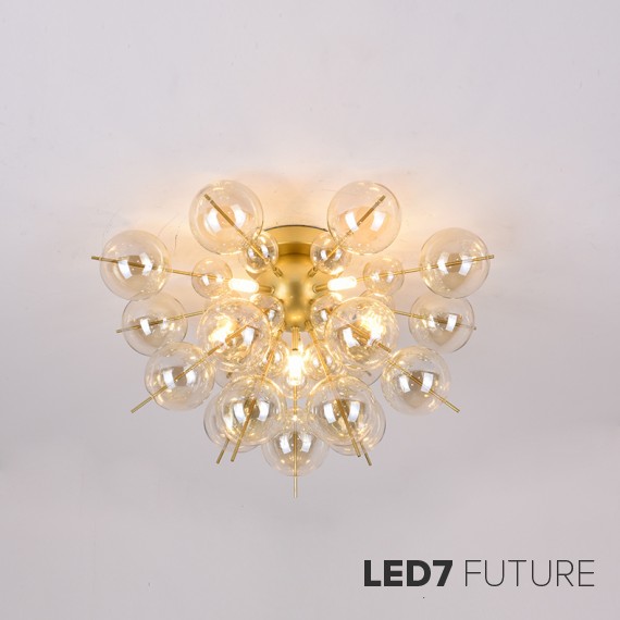 Loft Industry Modern - Bubbles Gold Sun